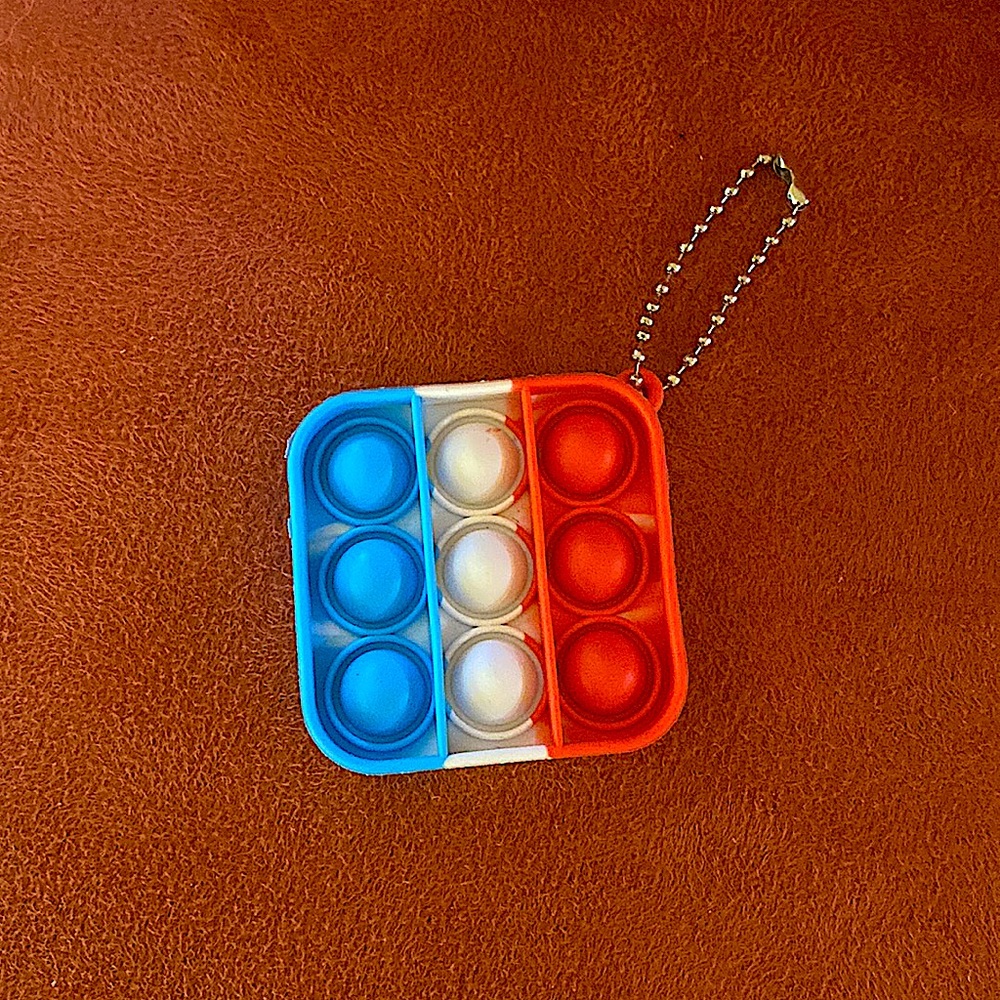 Mini square Pop It with keychain